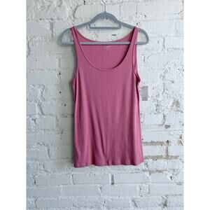 LOFT Essentials Pink Scoop Neck Tank Top – Women’s XL – NWT